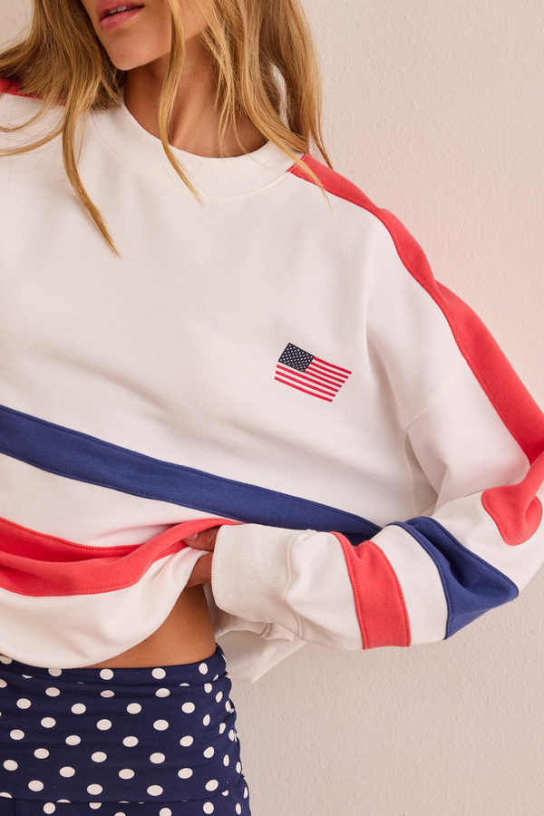 Pitch USA Crewneck Detail 2 - Altar'd State