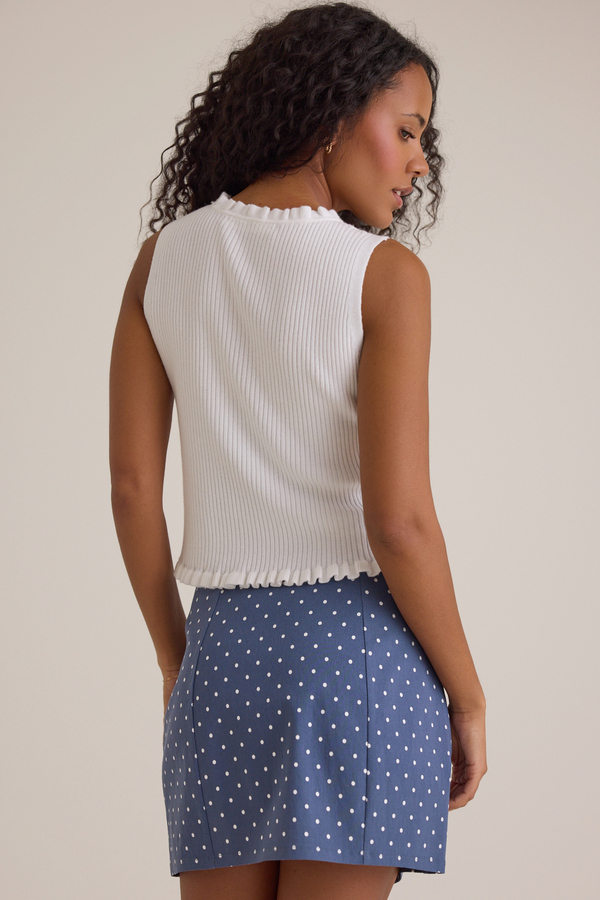 Zelia Ruffle Sleeveless Kimono Detail 4 - Altar'd State