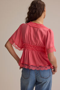 Evanelle Lace Babydoll Top Detail 4 - Altar'd State