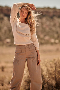Marisol Boatneck Banded Hem Sweater Detail 3 - Altar'd State