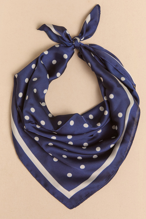 Midnight Dot Satin Scarf - Altar'd State - 