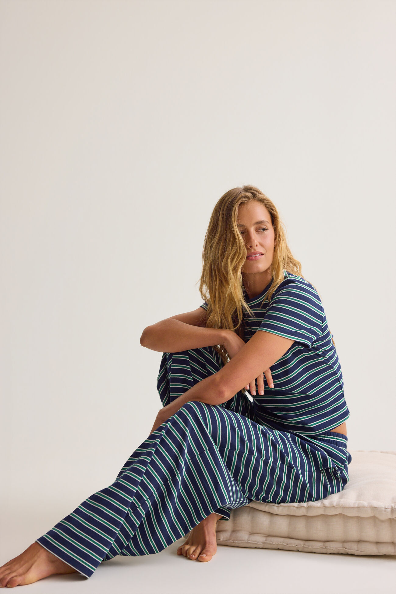 Santorini Striped Knit Pants