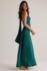 Lena Satin Maxi Dress Detail 4 - Altar'd State