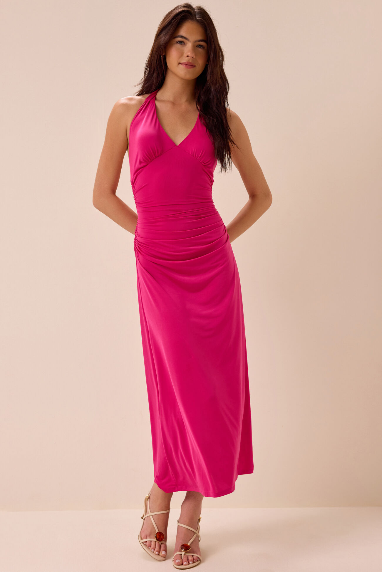 Lottie Halter Maxi Dress