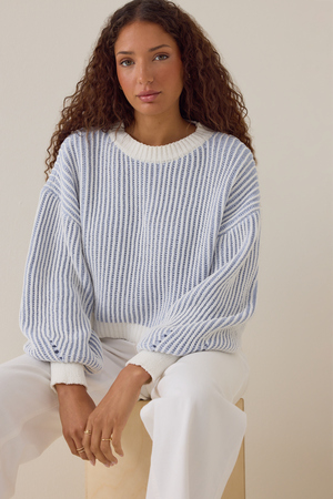 Marie Plaited Stripe Sweater - Altar'd State