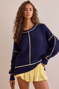 Trackline Pullover Sweater - Altar'd State