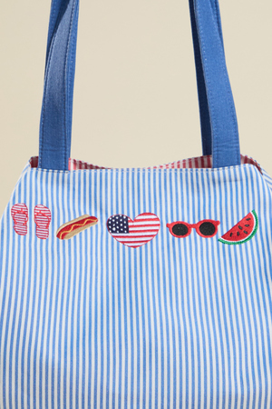 Americana Tie Up Tote Bag - Altar'd State - 
