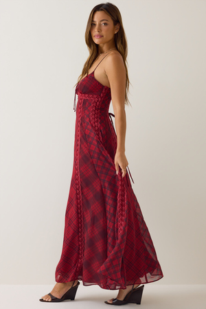 Carol Plaid Maxi Dress - Altar'd State
