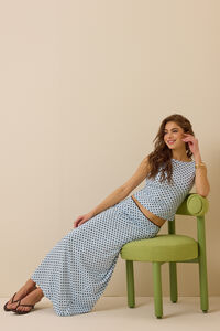 Priscilla Polka Dot Maxi Skirt - Altar'd State
