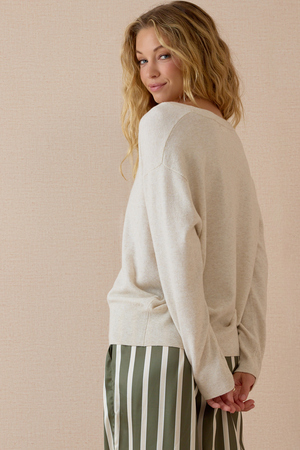 Flynn V Neck Pullover Sweater - Altar'd State - 