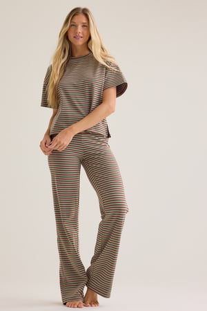 Alaya Stripe Lounge Top - Altar'd State - 