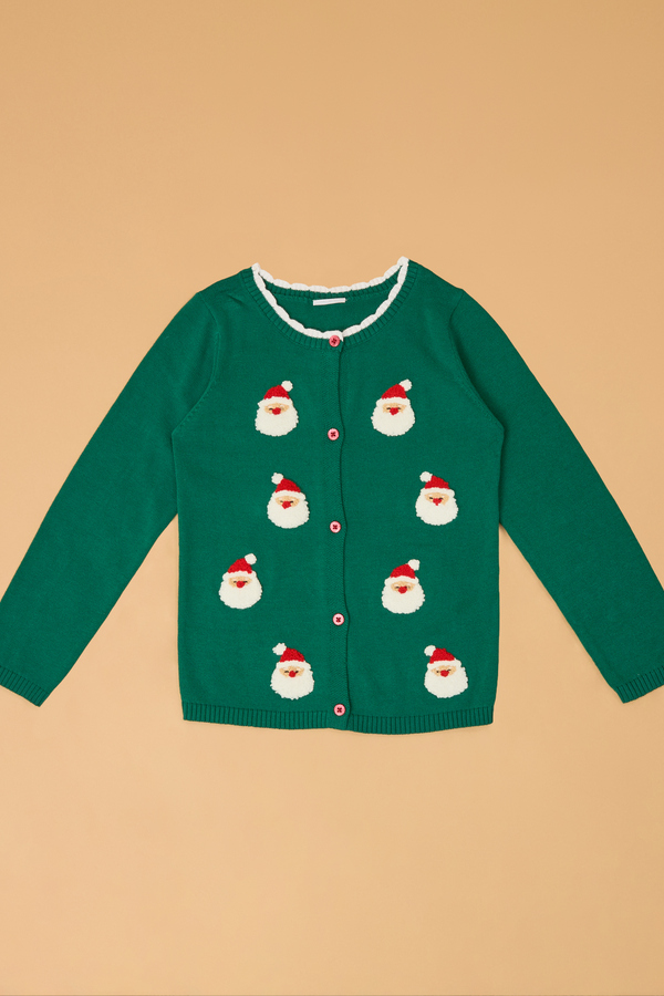 Santa Scallop Cardigan - Altar'd State