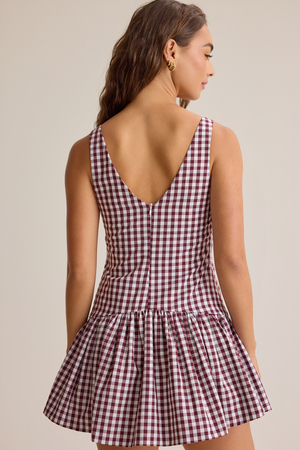 Rylee Gingham Mini Dress - Altar'd State - 
