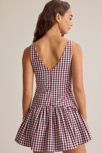 Rylee Gingham Mini Dress Detail 4 - Altar'd State