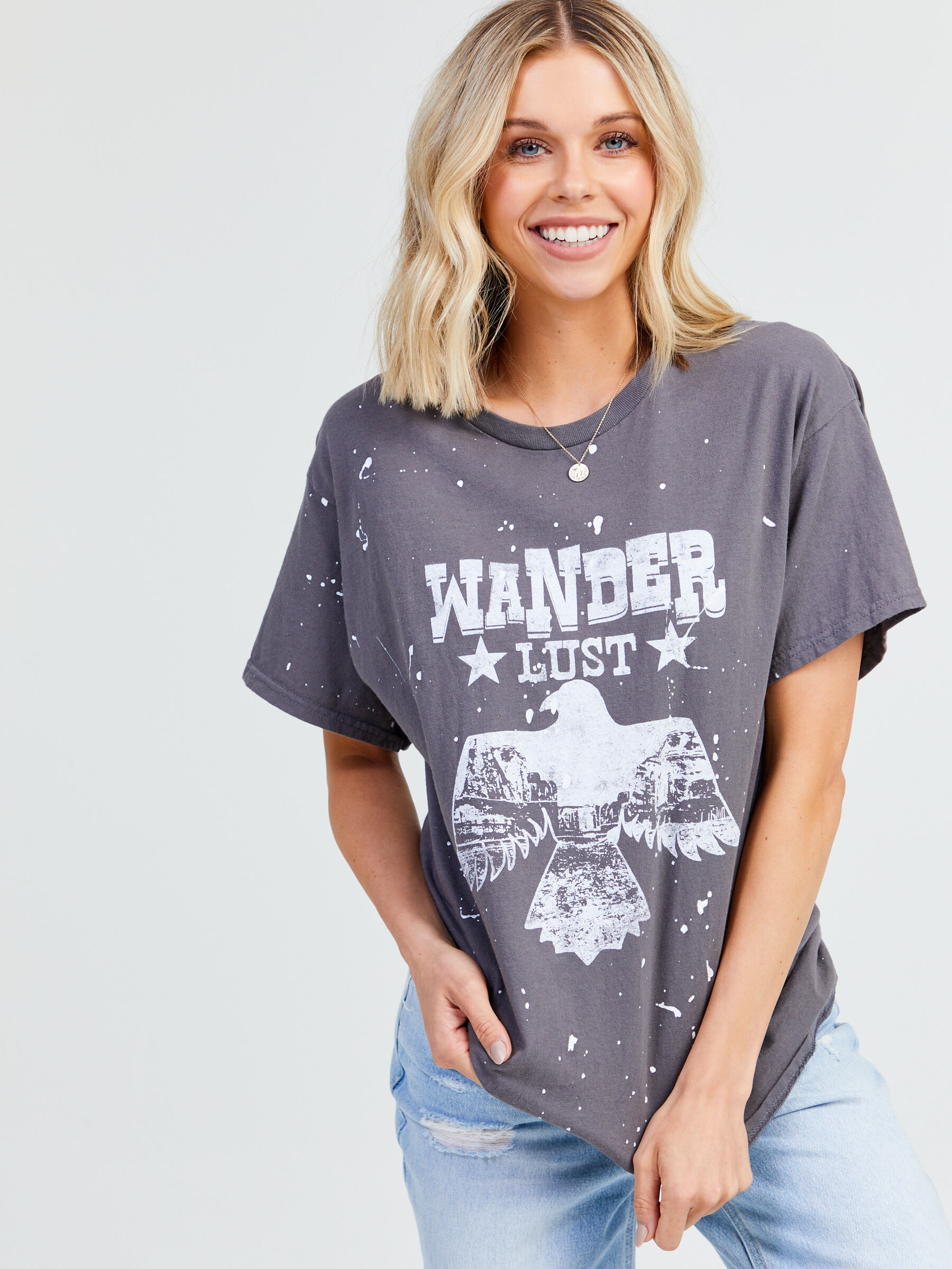 Wanderlust Oversized Tee | Altar'd State