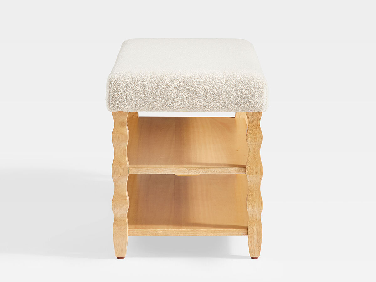 Hudson Upholstered & Wood Storage Bench Detail 5 - Altar'd State