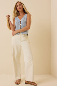 Dalia Marled Button Top Detail 2 - Altar'd State