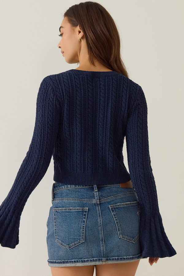 Linda Flare Sleeve Sweater Detail 4 - Altar'd State
