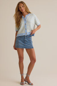 Sable Striped Cardigan - Altar'd State