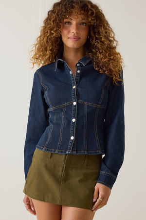 Bennett Denim Top - Altar'd State
