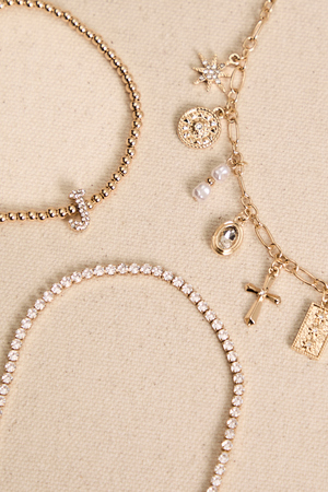 J Charm Bracelet Set - Altar'd State - 