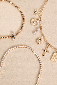 J Charm Bracelet Set Detail 2 - Altar'd State