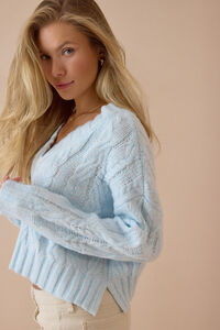 Kaia Cropped Sweater Detail 2 - Altar'd State