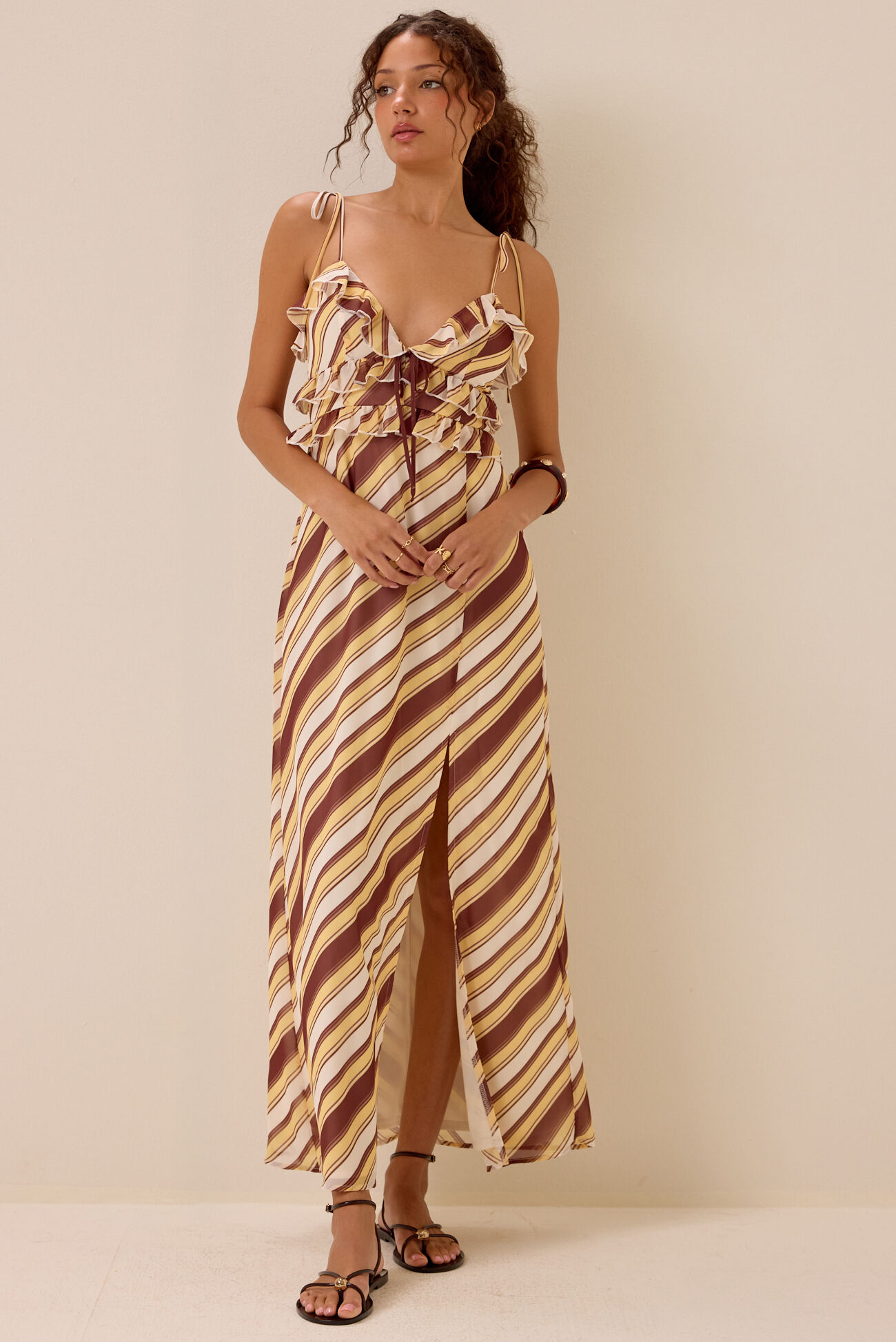 Tessa Ruffled Maxi Dress