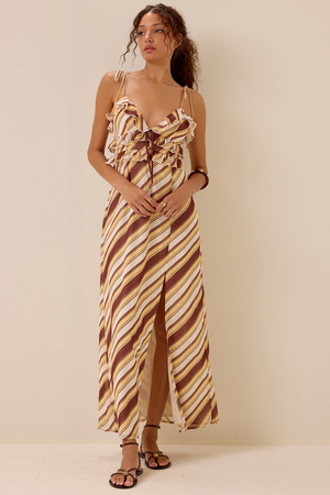 Tessa Ruffled Maxi Dress - Altar'd State - 