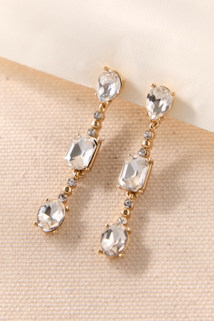 Mixed Cut Crystal Earrings - Altar'd State