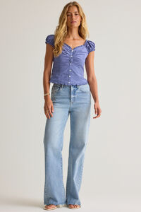 Seraphina Dot Button Up Top Detail 4 - Altar'd State