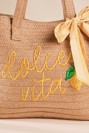 Dolce Vita Straw Tote - Altar'd State - 