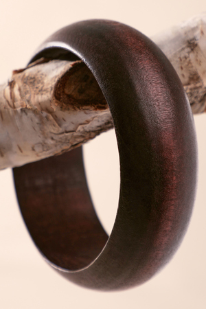 Wide Wood Bangle - Altar'd State - 