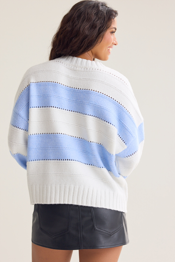 Aurelia Striped Crew Sweater Detail 4 - Altar'd State