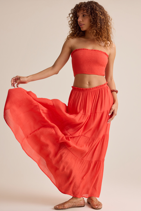 Tate Tiered Flowy Maxi Skirt - Altar'd State