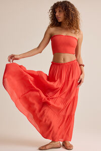 Tate Tiered Flowy Maxi Skirt - Altar'd State