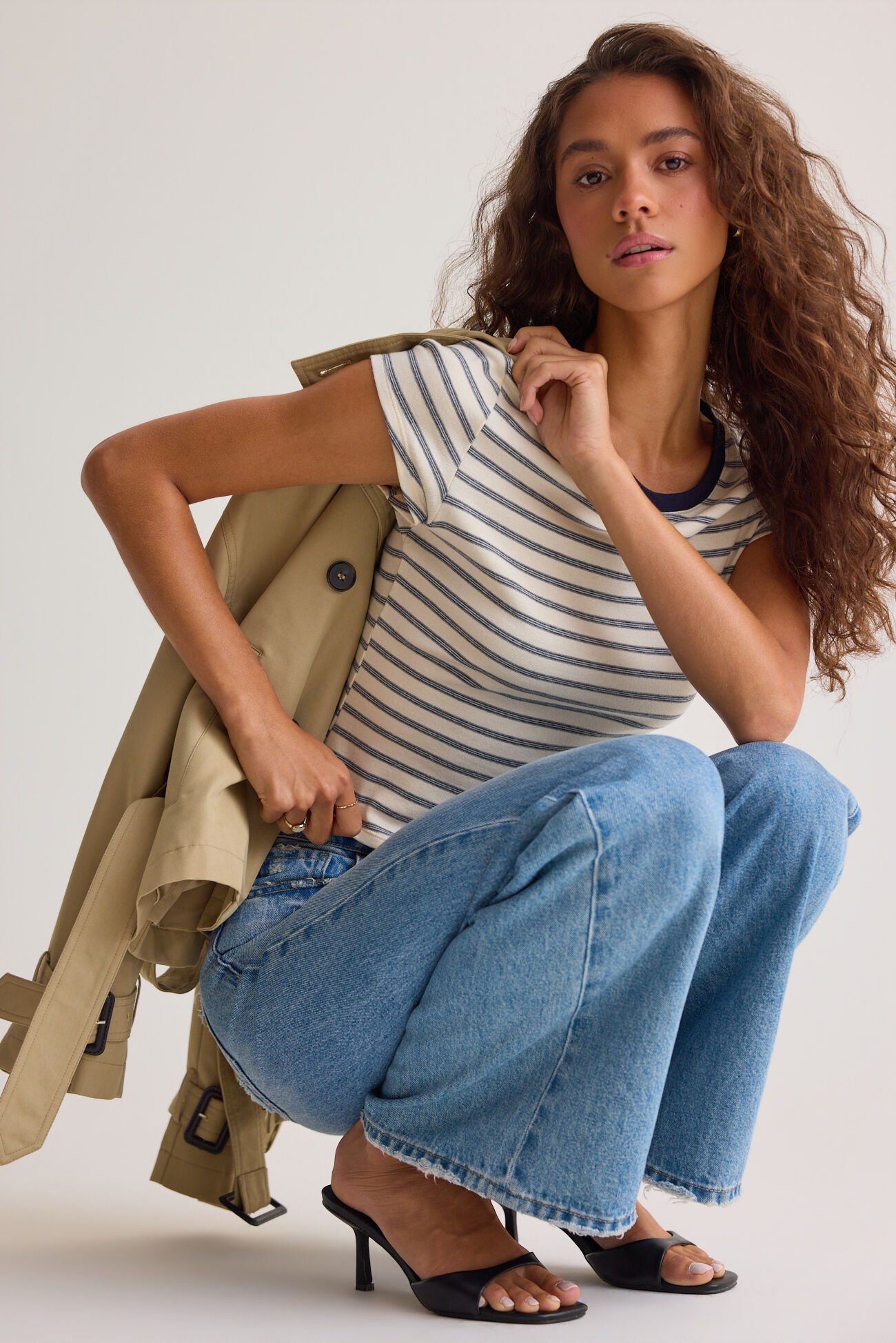 Nick Stripe Baby Tee