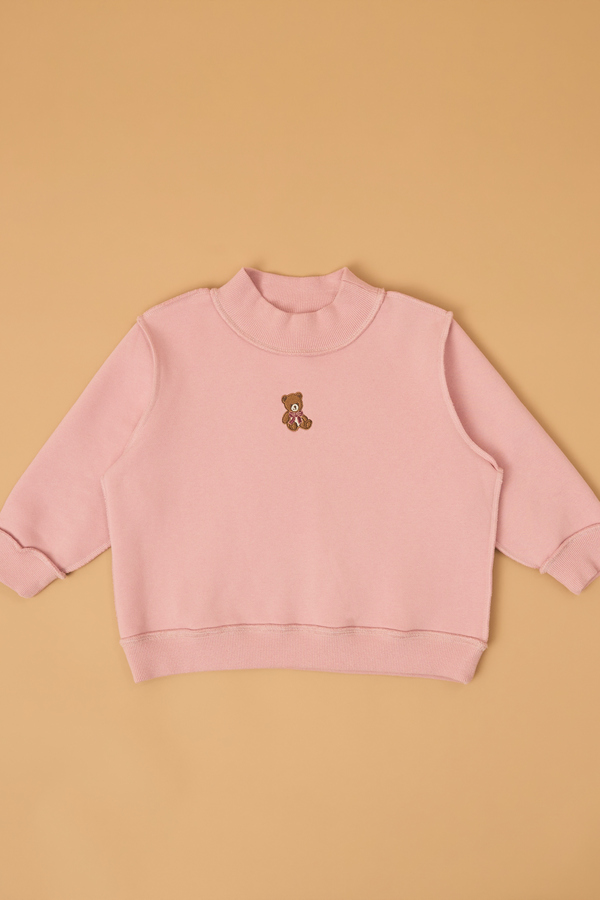 Teddy Love Mockneck Sweatshirt Detail 4 - Altar'd State