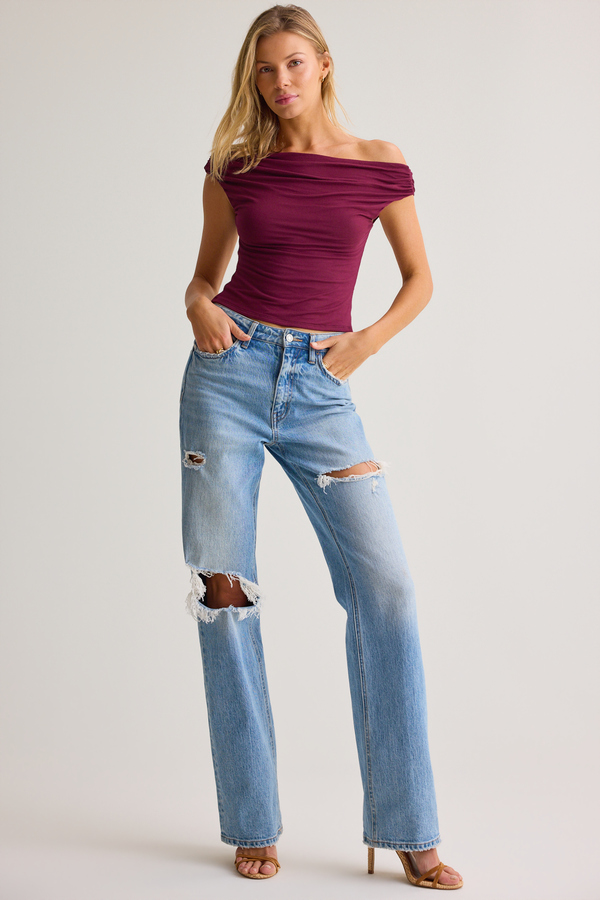 Amayah Asymmetrical Top Detail 3 - Altar'd State
