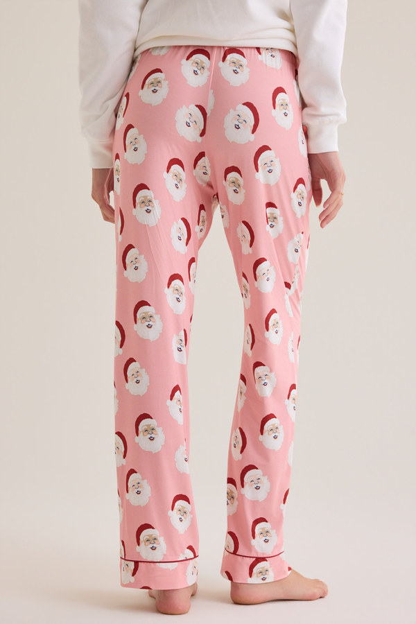 Smiley Santa Mama Pj Pants Detail 4 - Altar'd State