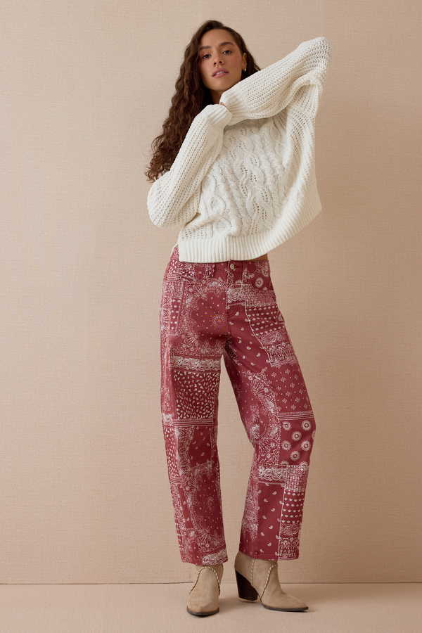 Colette Cable Knit Sweater Detail 2 - Altar'd State