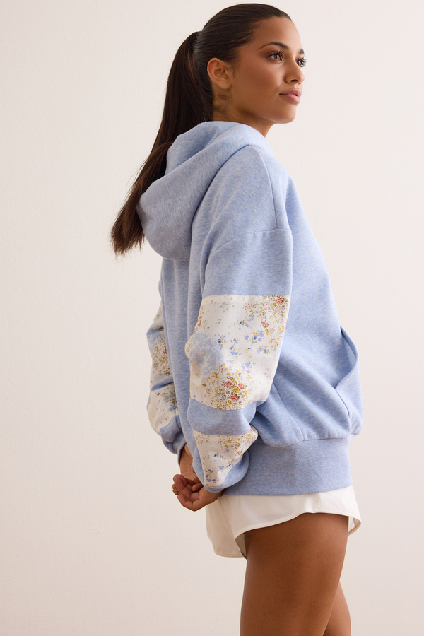 Champ Patchwork Hoodie Detail 3 - Altar'd State