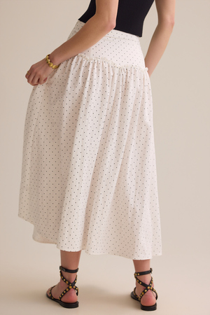 Frances Polka Dot Midi Skirt - Altar'd State - 