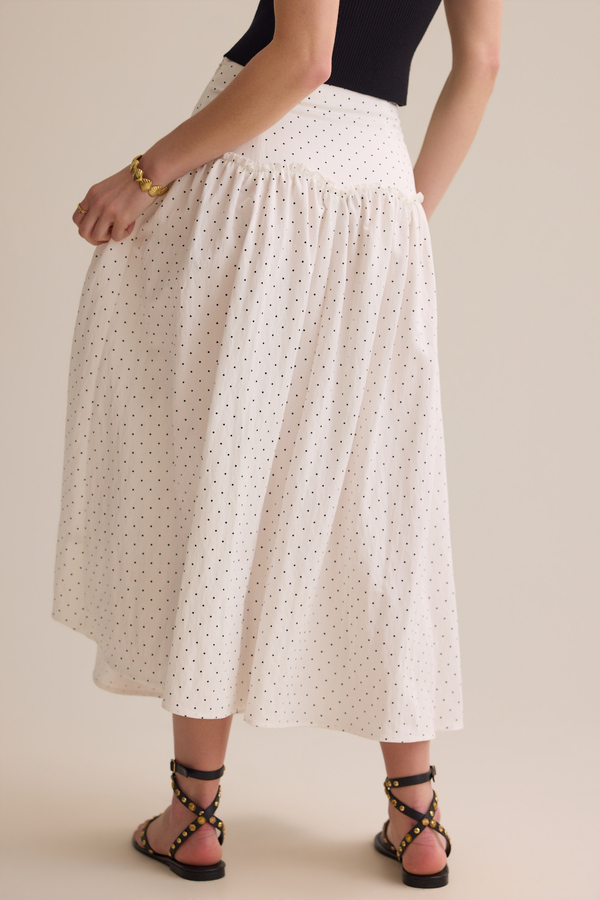 Frances Polka Dot Midi Skirt Detail 5 - Altar'd State