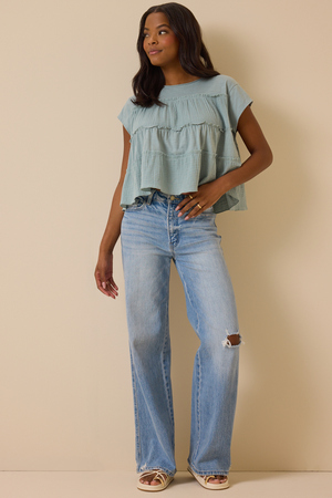 Nicole Ruffle Top - Altar'd State - 