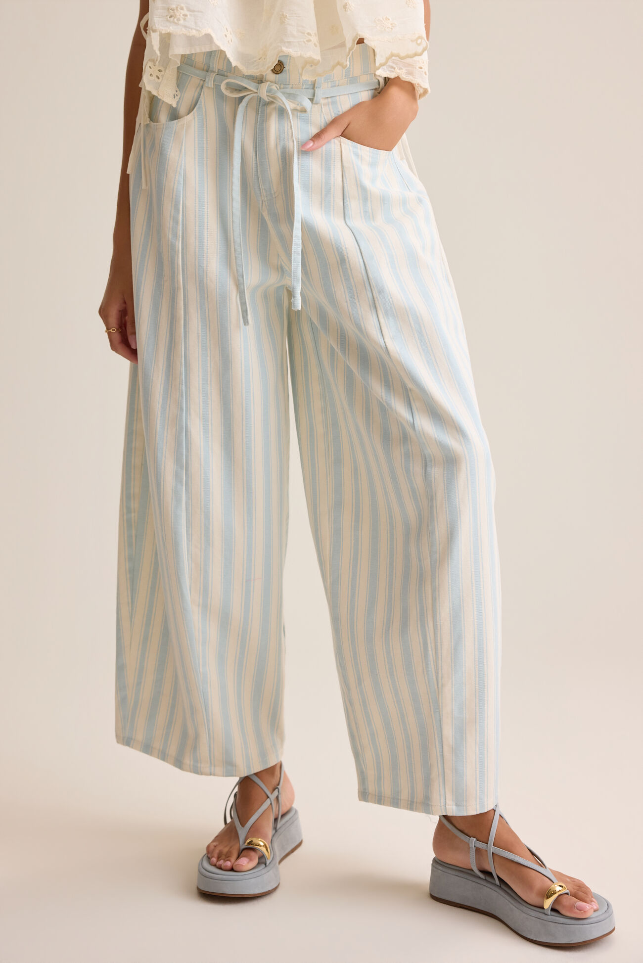Alondra Stripe Tie Pants