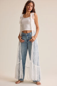Estelle Lace Tie-Front Kimono Detail 6 - Altar'd State