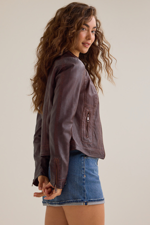 Ella Leather Jacket - Altar'd State