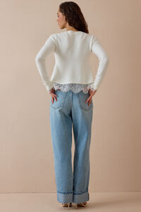 Wrenley Lace Trim Sweater Detail 7 - Altar'd State