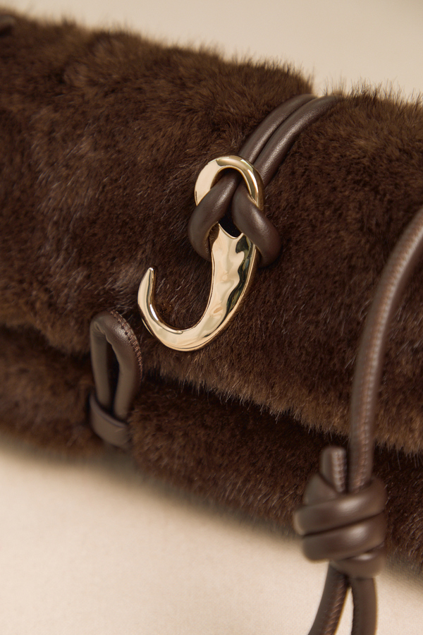 Leah Chestnut Fur Handbag by Dolce Vita Detail 4 - Altar'd State